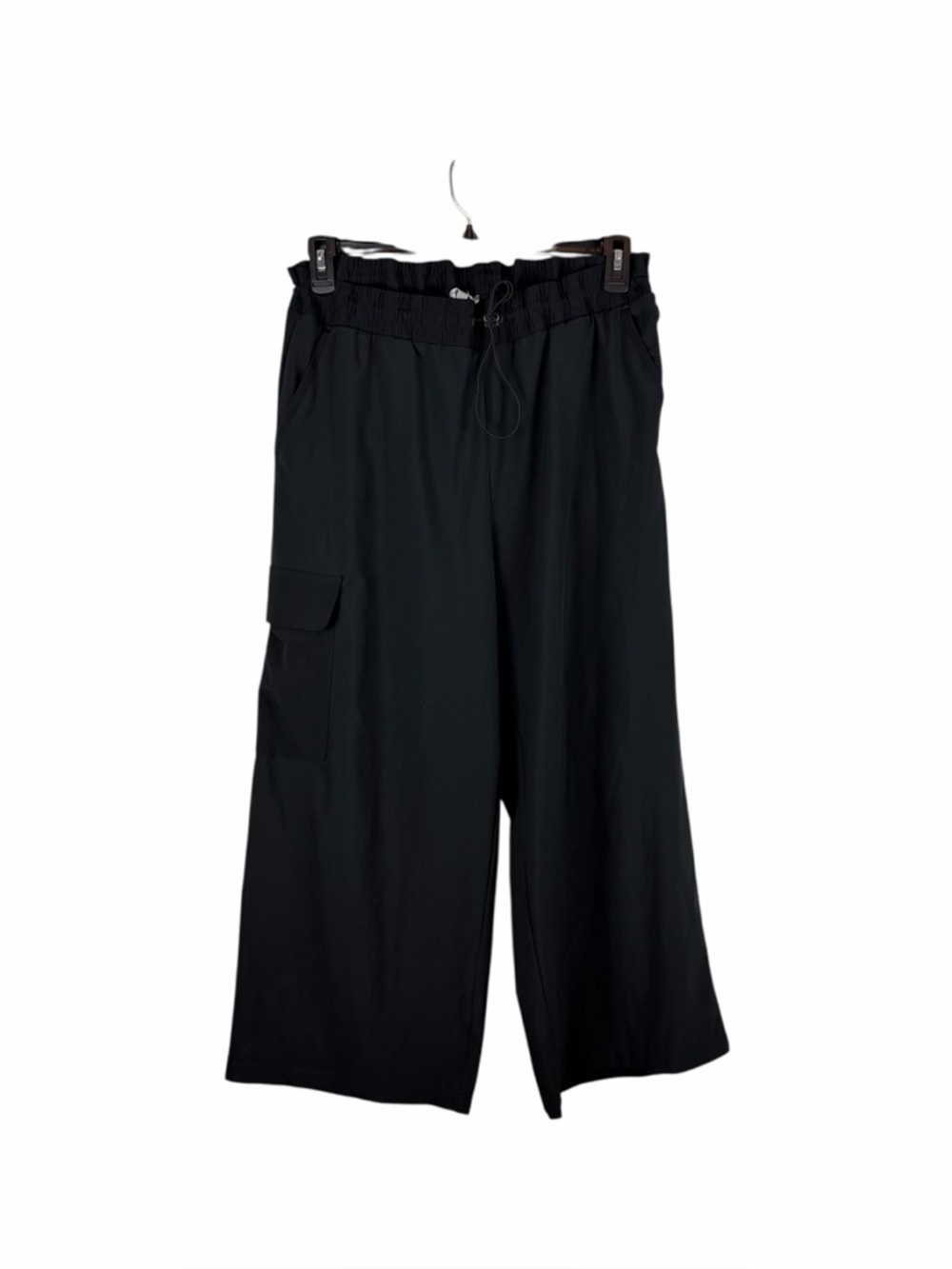 T by Talbots Black Wide Leg Pull On Crop Pants Size XL